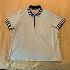 NWT Vineyard vines, stripe tipped zipper performance polo Size XL